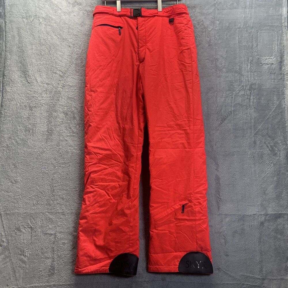 Vintage Skyr Snow Pants Mens 34 Insulated Neon Purple Insulated Ski Snowboard